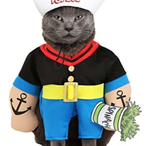 Popeye Dog Costume, Multicolor, Medium