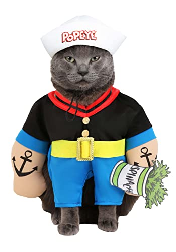 Popeye Dog Costume, Multicolor, Medium