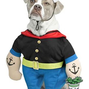 Popeye Dog Costume, Multicolor, Medium