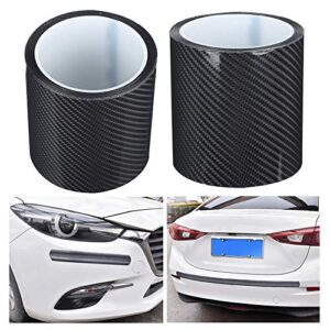 Protective Film for Cars, Carbon Fiber Protective Film Car Door Edge Guard Anti-Scratch Sticker Black(10CM*3M)