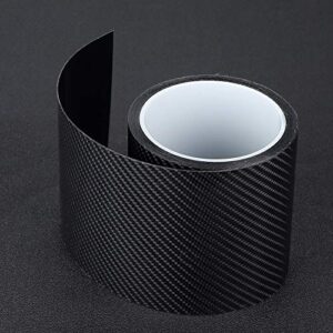 Protective Film for Cars, Carbon Fiber Protective Film Car Door Edge Guard Anti-Scratch Sticker Black(10CM*3M)