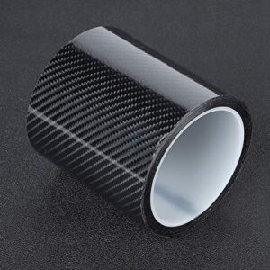 Protective Film for Cars, Carbon Fiber Protective Film Car Door Edge Guard Anti-Scratch Sticker Black(10CM*3M)