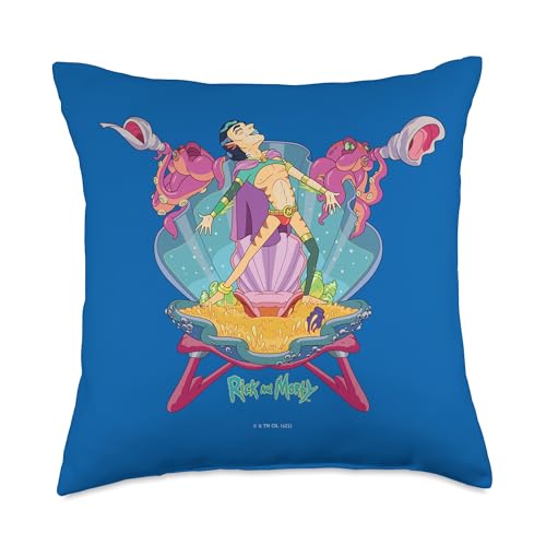 Rick and Morty Fabulous Mr. Nimbus Throw Pillow, 18x18, Multicolor