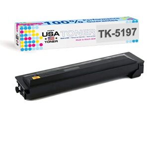 made in usa toner compatible replacement for kyocera taskalfa 306ci, 307ci, 308ci, tk-5197k, copystar cs 306ci, cs 307ci, cs 308ci, tk-5199k (black, 1 cartridge)