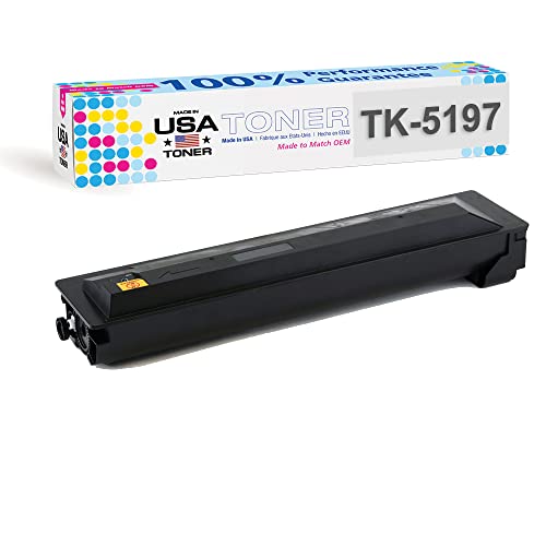 MADE IN USA TONER Compatible Replacement for Kyocera TASKalfa 306ci, 307ci, 308ci, TK-5197K, Copystar CS 306ci, CS 307ci, CS 308ci, TK-5199K (Black, 1 Cartridge)