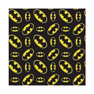 DC Comics 1 Yard Precut Cotton Fabric - Batman Logo Toss 4 pc.