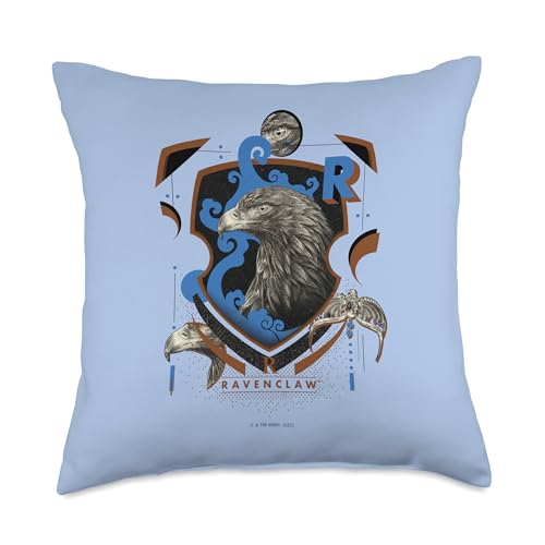 Harry Potter Ravenclaw Shield Realistic Eagle Throw Pillow, 18x18, Multicolor