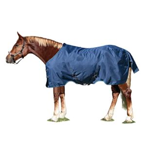 kensington signature draft turnout - stable blanket day wear, waterproof and tear-free, 80g (size 93, navy)