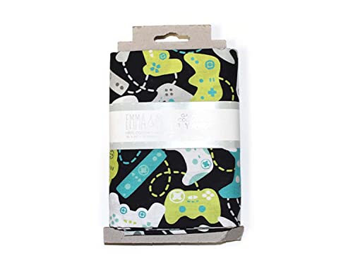 Emma & Mila 1 Yard Precut Cotton Fabric - Game On Controller 4 pc.