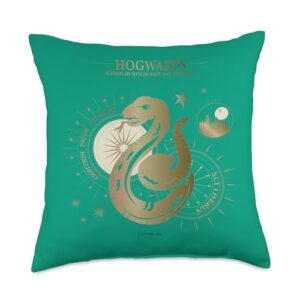 harry potter ambition, pride, cunning, slytherin throw pillow, 18x18, multicolor
