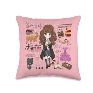 harry potter everything that is hermione granger throw pillow, 16x16, multicolor