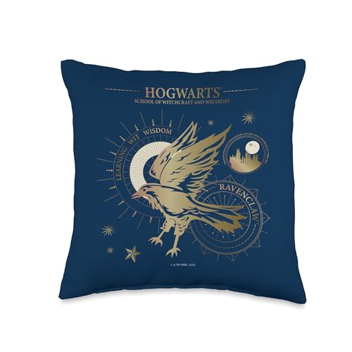 Harry Potter Learning, Wit, Wisdom, Ravenclaw Throw Pillow, 16x16, Multicolor