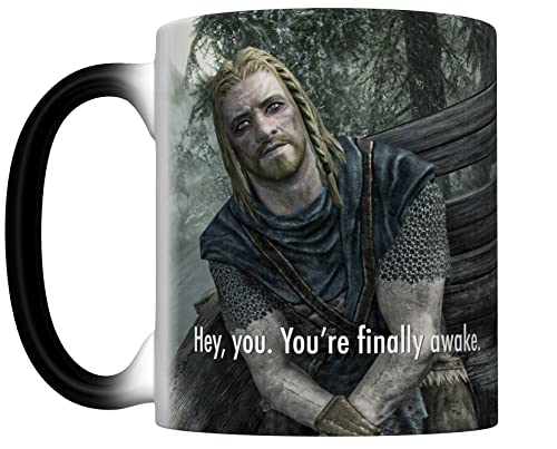 CJ Artisans Hey, You You're Finally Awake (Ralof of Skyrim) Magic Color Changing Coffee Mug (FB)