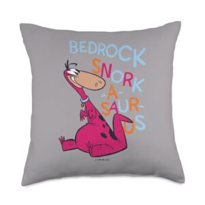 the flintstones dino bedrock snork-a-saurus throw pillow, 18x18, multicolor