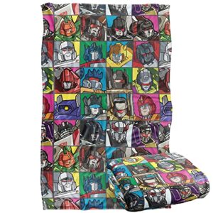 transformers transformers squares silky touch super soft throw blanket 36" x 58"