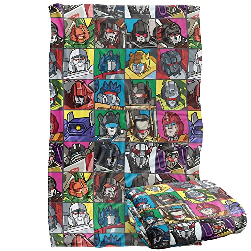 Transformers Transformers Squares Silky Touch Super Soft Throw Blanket 36" x 58"