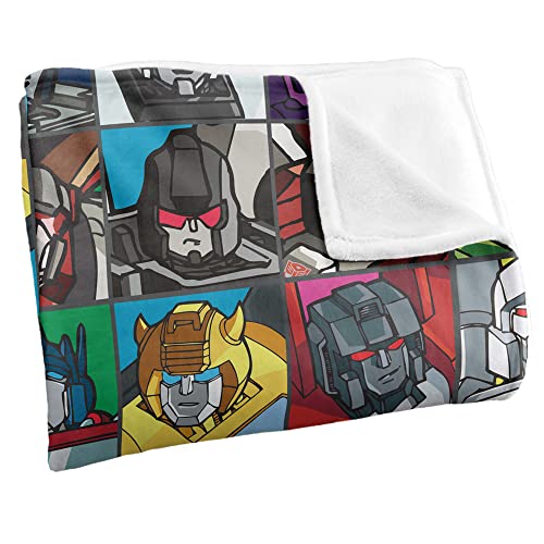 Transformers Transformers Squares Silky Touch Super Soft Throw Blanket 36" x 58"