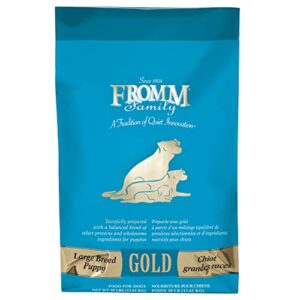 fromm large breed puppy gold premium dry dog food - dry puppy food for large breeds - chicken recipe - 30 lb