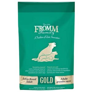 fromm large breed adult gold premium dry dog food - dry adult dog food for large breeds - chicken recipe - 30 lb