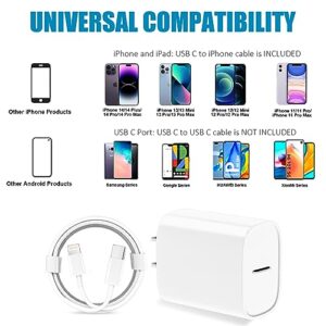 iPhone 14 13 12 11 Fast Charger [MFi Certified],10FT Long Fast Charging Lightning Cable with 20W USB C Charger Block for iPhone 14/14 Pro Max/13/13 Pro Max/12/12 Pro Max/11/11Pro/XS/Max/XR/X,iPad