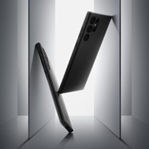 Spigen Thin Fit Case Compatible with Samsung Galaxy S22 Ultra - Black