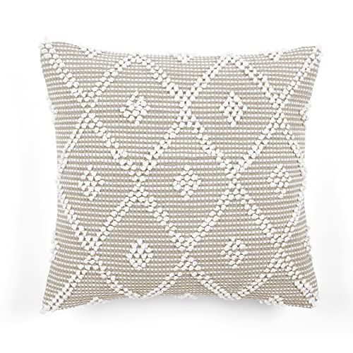 Lush Decor Adelyn Decorative Pillow Cover, 20" x 20", Neutral