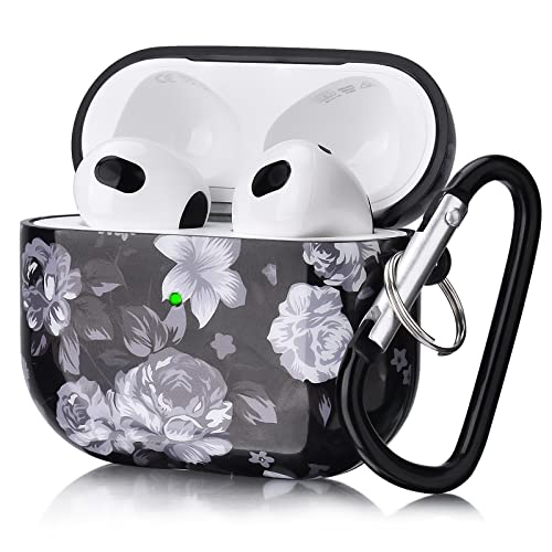 AirPods 3rd Generation Case - KOREDA AirPods 3 2021 Case Cute Printed Design for iPod 3 Earbuds Protective Case Cover Women Men, Wireless Charging Case with Accessories Keychain for Apple AirPod Gen 3