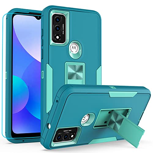 MDCN for Moto G Pure case,Motorola G Pure case, Military Grade Heavy Duty with HD Screen Protector Magnetic Ring Kickstand Car Mount Protection Armor Phone Case Cover for Motorola Moto G Pure, Mint