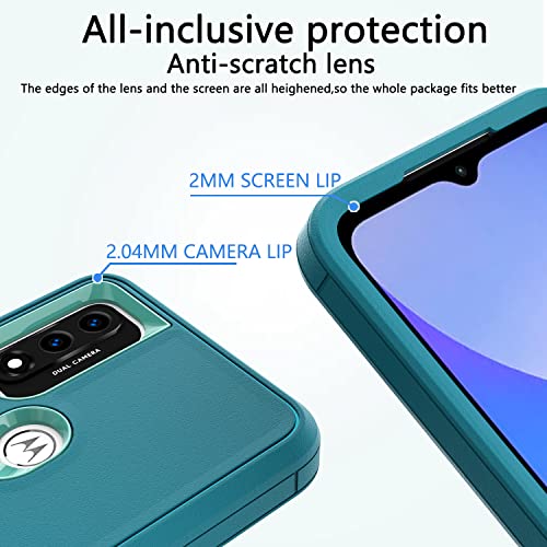 MDCN for Moto G Pure case,Motorola G Pure case, Military Grade Heavy Duty with HD Screen Protector Magnetic Ring Kickstand Car Mount Protection Armor Phone Case Cover for Motorola Moto G Pure, Mint