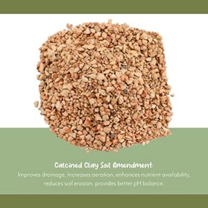 Calcined Clay Soil Amendment (2 Quarts), for Bonsai Tree Potting and Other Plants, Regulates Moisture