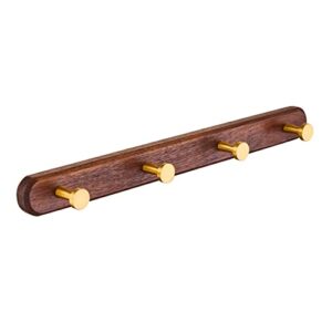 Wood Wall Mount Hooks, Modern Coat Hooks, Coat Rack Wall Mounted Hangers for Clothes, Keys, Plants, Towels, Wooden Hat Hooks for Entryway, Bathroom