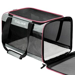 dalian dog ​soft-sided carriers, airline approved pet carrier for travel, maximum pet weight 18 pounds
