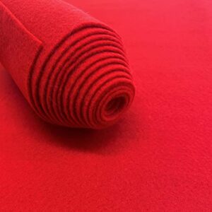 acrylic felt fabric pre cuts, 1 yard, 72 by 36 inches in length by ice fabrics - red