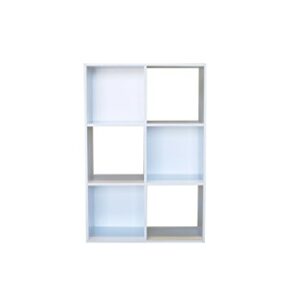 Proman Products 6 Cube Storage Organizer Bookcase, 36" H x 24" W x 12" D, White