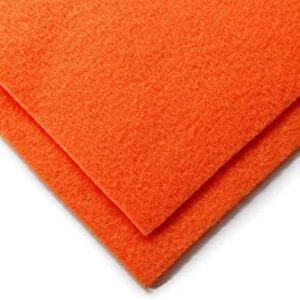 Acrylic Felt Fabric Pre Cuts, 2 Yards, 72 by 72 inches in Length by Ice Fabrics - Orange