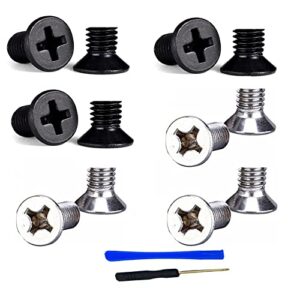 solo3 headband screws replacement for beats solo 3, solo 2 headband screws 12pcs (6pcs black+6pcs silver)