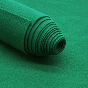 acrylic felt fabric pre cuts, 2 yards, 72 by 72 inches in length by ice fabrics - kelly green
