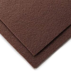 Acrylic Felt Fabric Pre Cuts, Half Yard, 72 by 18 inches in Length by Ice Fabrics - Brown