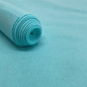 acrylic felt fabric pre cuts, 1 yard, 72 by 36 inches in length by ice fabrics - aqua