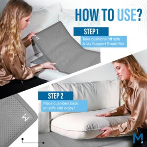 Meliusly® Sofa Cushion Support Board (17x79) Couch Supports for Sagging Cushions, Couch Saver for Saggy Couches, Under Couch Cushion Support for Sagging Seat, Sofa Support for Sagging Couch