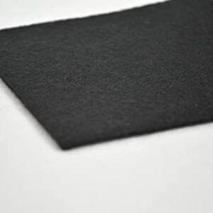 Acrylic Felt Fabric 72" Wide by 36" Long | Craft Felt for DIY Projects, Costumes, Decoration, Holidays | IceFabrics | 1 Yard - Black