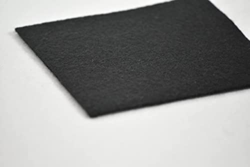 Acrylic Felt Fabric 72" Wide by 36" Long | Craft Felt for DIY Projects, Costumes, Decoration, Holidays | IceFabrics | 1 Yard - Black