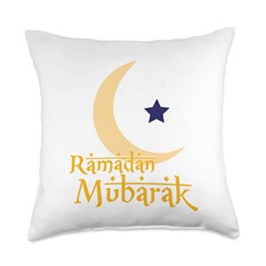 eid mubarak islam pride decorations & designs ramadan kareem eid mubarak islam throw pillow, 18x18, multicolor