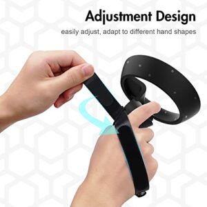 AMVR Touch Controller Grip Anti-Throw Strap Accessories for HP Reverb G2 V1/V2 with Battery Opening, Adjustable Wrist Knuckle Strap