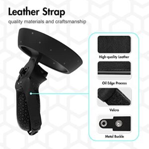 AMVR Touch Controller Grip Anti-Throw Strap Accessories for HP Reverb G2 V1/V2 with Battery Opening, Adjustable Wrist Knuckle Strap