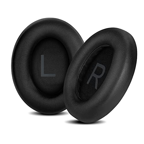 ELZO Replacement Earpads Compatible for Bose NC700/Bose QuietComfort Ultra, Premium Softer Leather Cushions, High-Density Noise Cancelling Foam (Black)