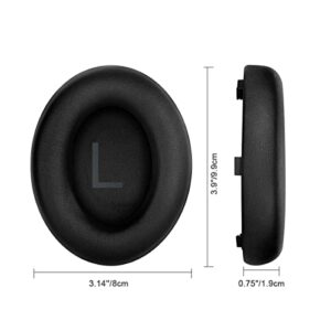 ELZO Replacement Earpads Compatible for Bose NC700/Bose QuietComfort Ultra, Premium Softer Leather Cushions, High-Density Noise Cancelling Foam (Black)