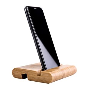 bamboo cellphone stand holder, eco-friendly universal portable sturdiness holder for desktop