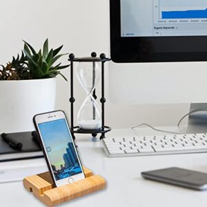 Bamboo Cellphone Stand Holder, Eco-Friendly Universal Portable Sturdiness Holder for Desktop