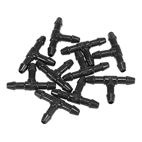 X AUTOHAUX 10pcs T Shaped Plastic 3 Way Windshield Washer Hose Connector Tube Pipe Fitting Splitter Adapter for Car